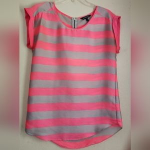 Express neon pink strip top